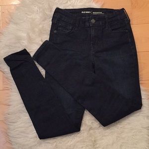 Old Navy Rockstar dark skinny jeans - mid-rise